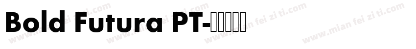 Bold Futura PT字体转换